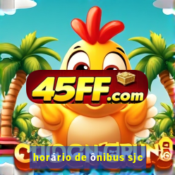 horário de ônibus sjc